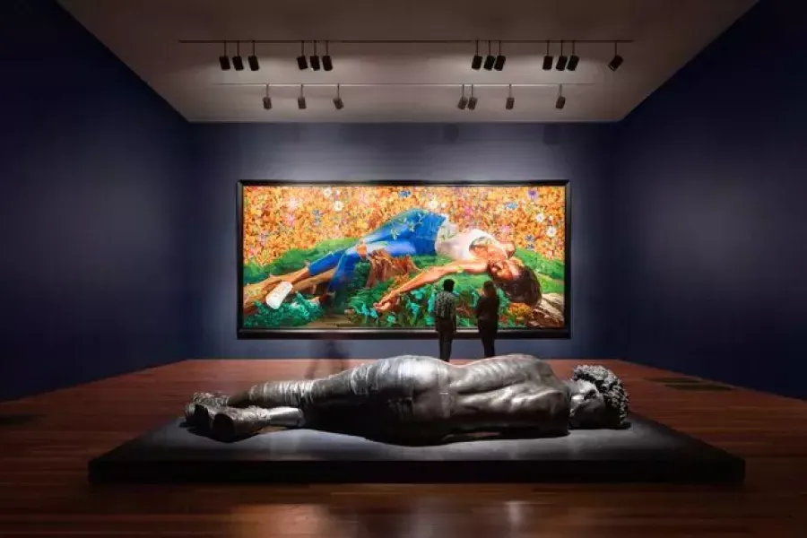 Teil der Kehinde Wiley-Ausstellung von deYoung.